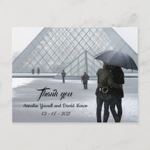 Postale Carte de remerciement de mariage