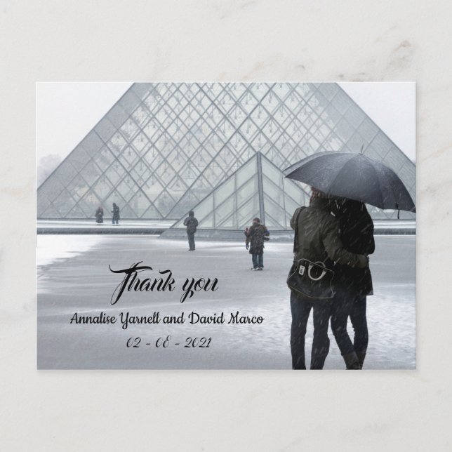Postale Carte de remerciement de mariage (Devant)