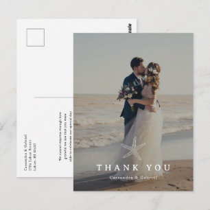 Postale Carte de remerciement de mariage de Lihue