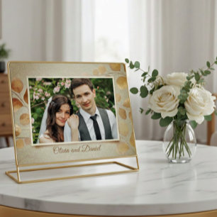 Postale Carte de remerciement de mariage élégante avec feu