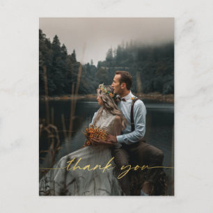 Postale Carte de remerciement de mariage photo