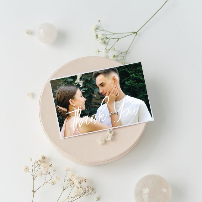 Postale Carte de remerciement de mariage photo (Créateur téléchargé)