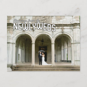 Postale Carte de remerciement de mariage pour jeunes marié