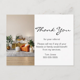 Postale Carte de Remerciement de Référence Immobilière – M