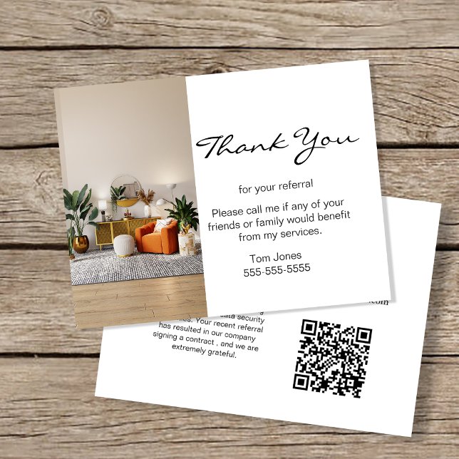 Postale Carte de Remerciement de Référence Immobilière – M (Créateur téléchargé)