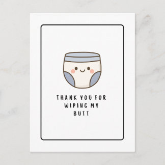 Postale Carte de remerciement drôle et mignonne - Infirmiè