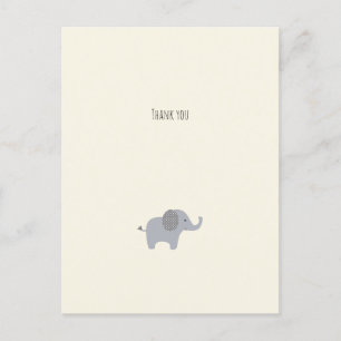 Postale Carte de remerciement Petit Éléphant