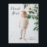 Postale Carte de remerciement photo d'anniversaire<br><div class="desc">Dites merci avec cette carte photo personnalisable.</div>