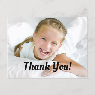 Postale Carte de remerciement photo pour fête d'anniversai