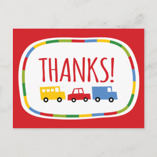 Postale Carte de remerciement pour fête d'anniversaire gar