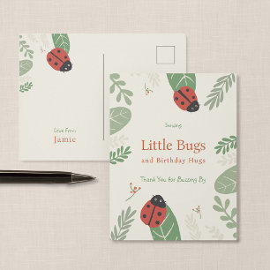 Postale Carte de remerciement pour l'anniversaire de cocci