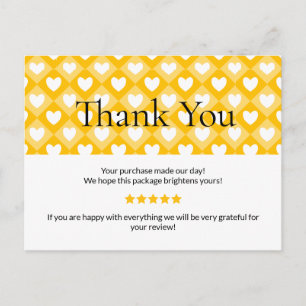 Postale Carte de remerciement pour petite entreprise Sty