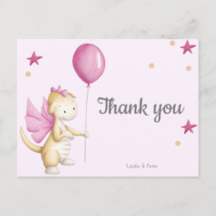 Postale Carte de remerciement pour une Baby Shower Magique