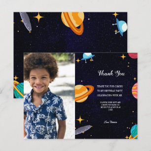 Postale Carte de remerciement pour une fête d'anniversaire