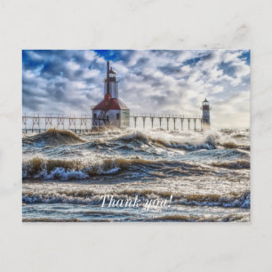 Postale Carte de remerciement tempête à St Joseph