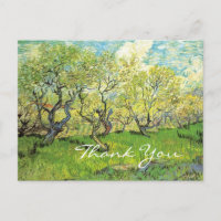 Carte de remerciement, Vincent van Gogh, Verger en
