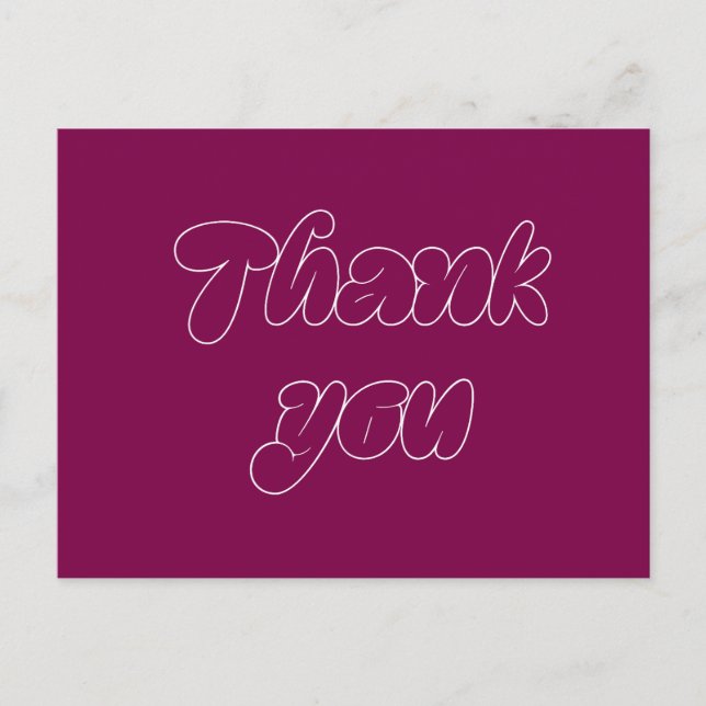 Postale Carte de remerciements (Devant)