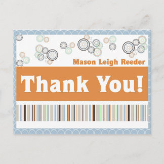 Postale carte de remerciements