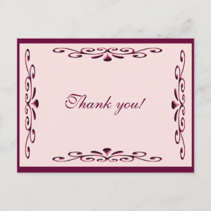 Postale Carte de remerciements