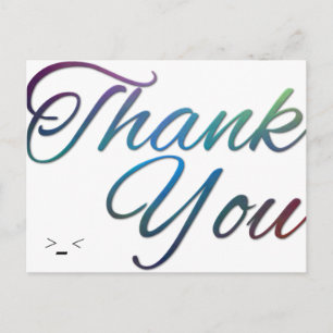 Postale carte de remerciements