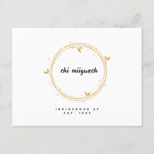 Postale Carte de remerciements