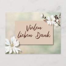 Carte de remerciements chaleureux