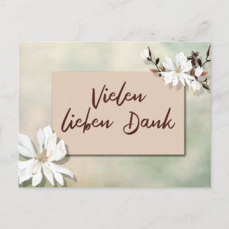 Postale Carte de remerciements chaleureux