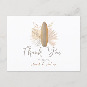 Postale Carte de remerciements de Baby shower bébé à bord