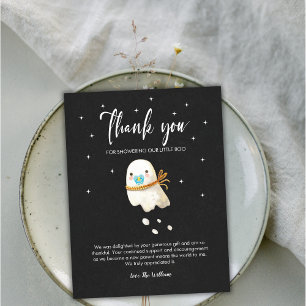Postale Carte de remerciements de Baby shower d'Halloween