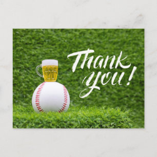 Postale Carte de remerciements de baseball