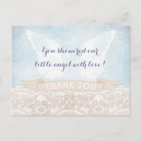 Carte de remerciements de confirmation des ailes A