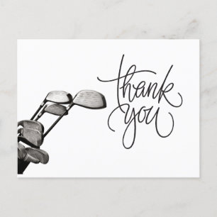 Postale Carte de remerciements de golf