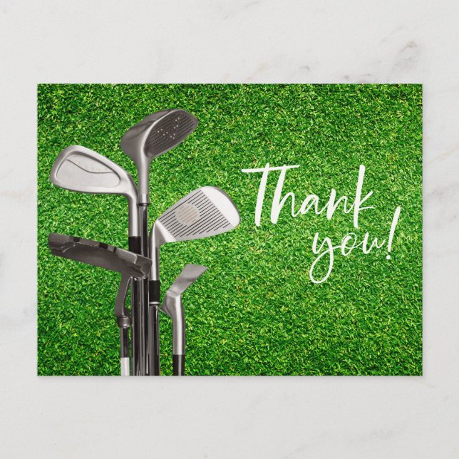 Postale Carte de remerciements de golf (Devant)