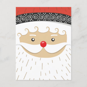 Postale Carte de remerciements de Noël du Père Noël