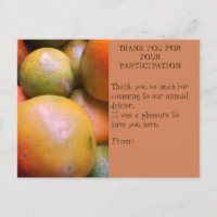 CARTE DE REMERCIEMENTS DE PARTICIPATION AU DÎNER