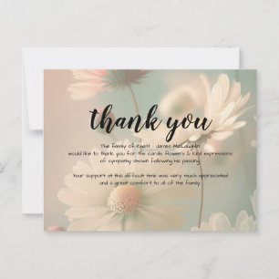 Postale Carte de remerciements de sympathie funéraire