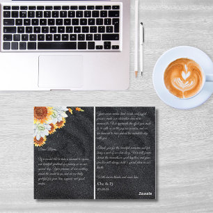 Postale Carte de remerciements floral minimaliste