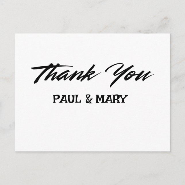 Postale Carte de remerciements mariage (Devant)