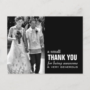 Postale Carte de remerciements Mariage pas cher - Photo am