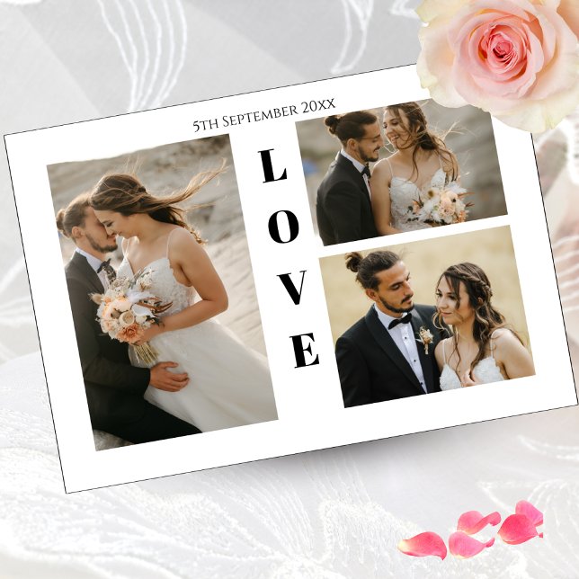 Postale Carte de remerciements Mariage photo (Créateur téléchargé)
