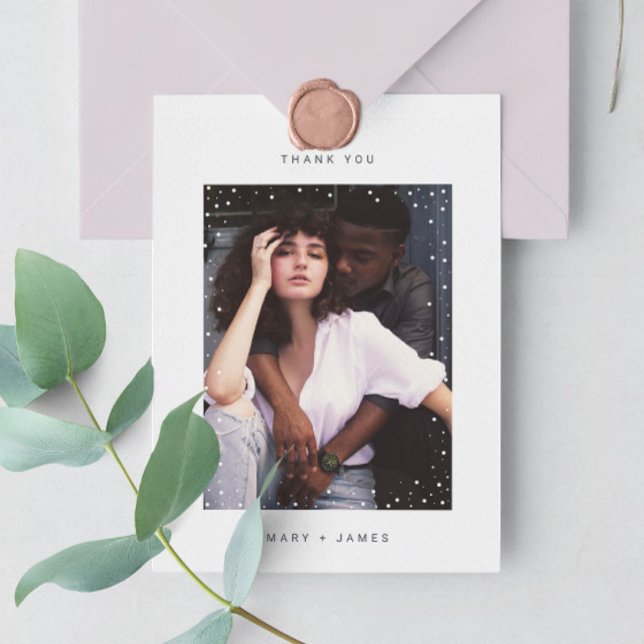 Postale CARTE DE REMERCIEMENTS PHOTO DE VACANCES | Point m (Créateur téléchargé)