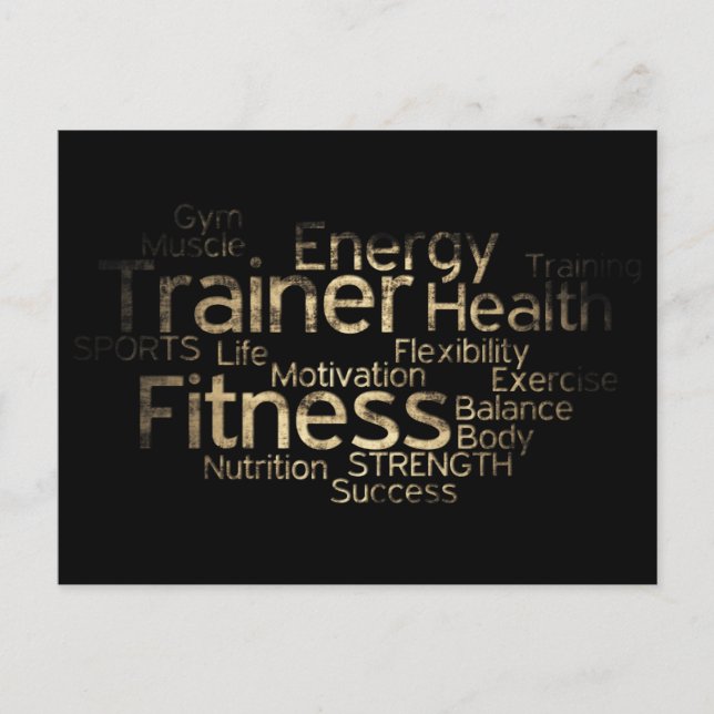 Postale Carte de remise en forme Grunge (Devant)