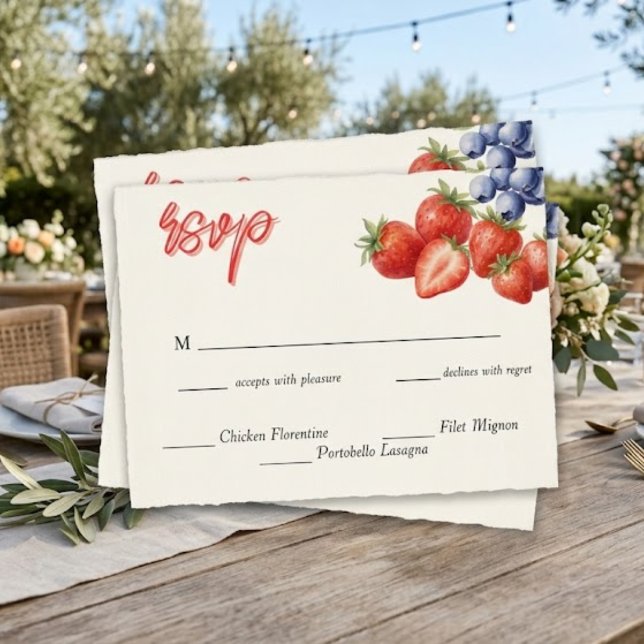 Postale Carte de réponse pour la soirée de mariage aux fra (Créateur téléchargé)