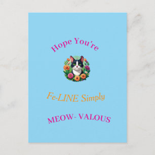 Postale Carte de rétablissement - amateur de chats