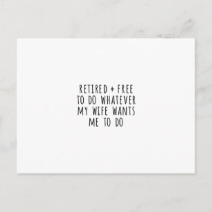 Postale Carte de retrait amusante