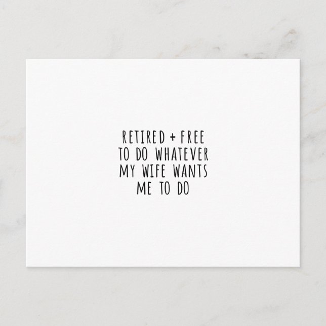 Postale Carte de retrait amusante (Devant)