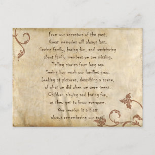 Postale Carte de réunion privée