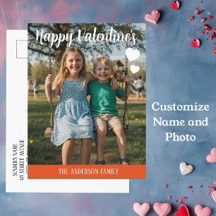 Postale Carte de Saint-Valentin personnalisée avec photo