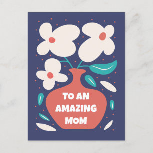 Postale CARTE DE SALUT DE LA FÊTE DE LA MÈRE customisée