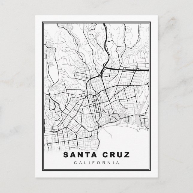 Postale Carte de Santa Cruz (Devant)